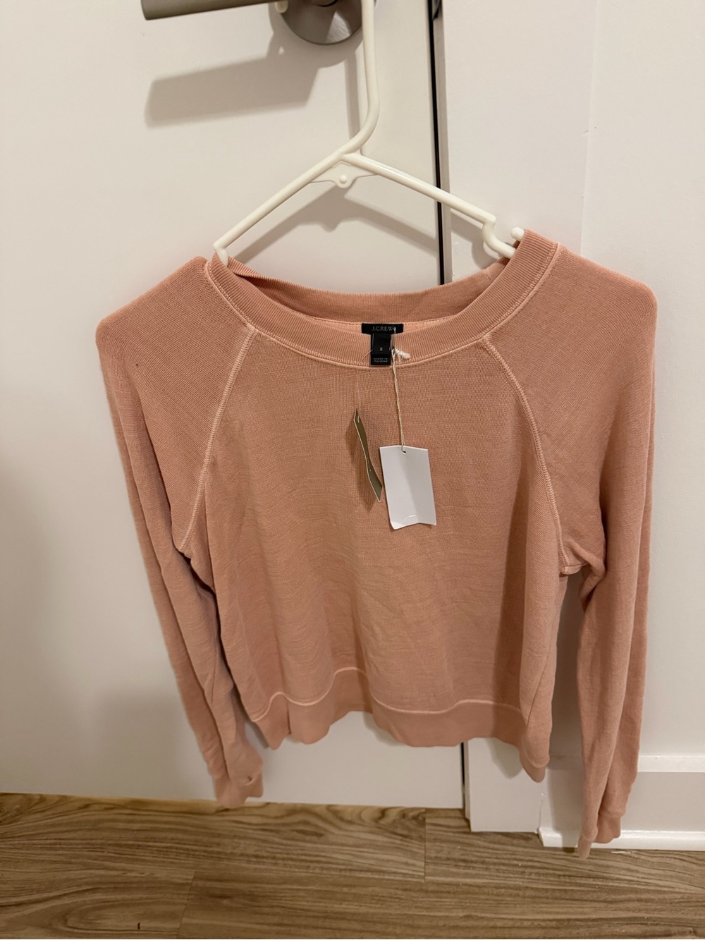 New J. Crew Women's Crewneck Sweater in Blush Pink, size small